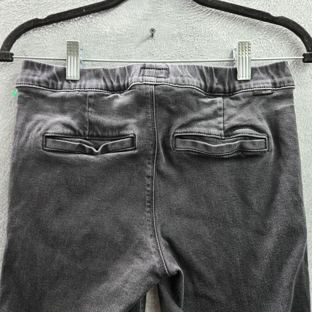MOTHER Women Jeans 27 Denim Quickie Looker Ankle Fray Devil In The Making Goth - Picture 11 of 12